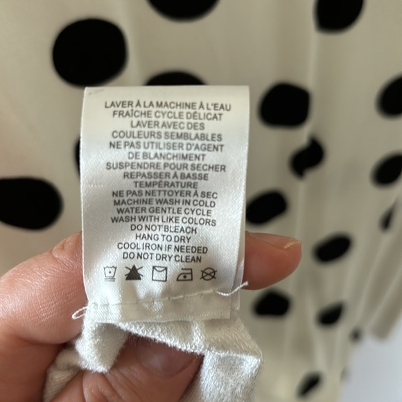 Ellane Rose polka dot white top with long sleeves - Picture 5 of 5